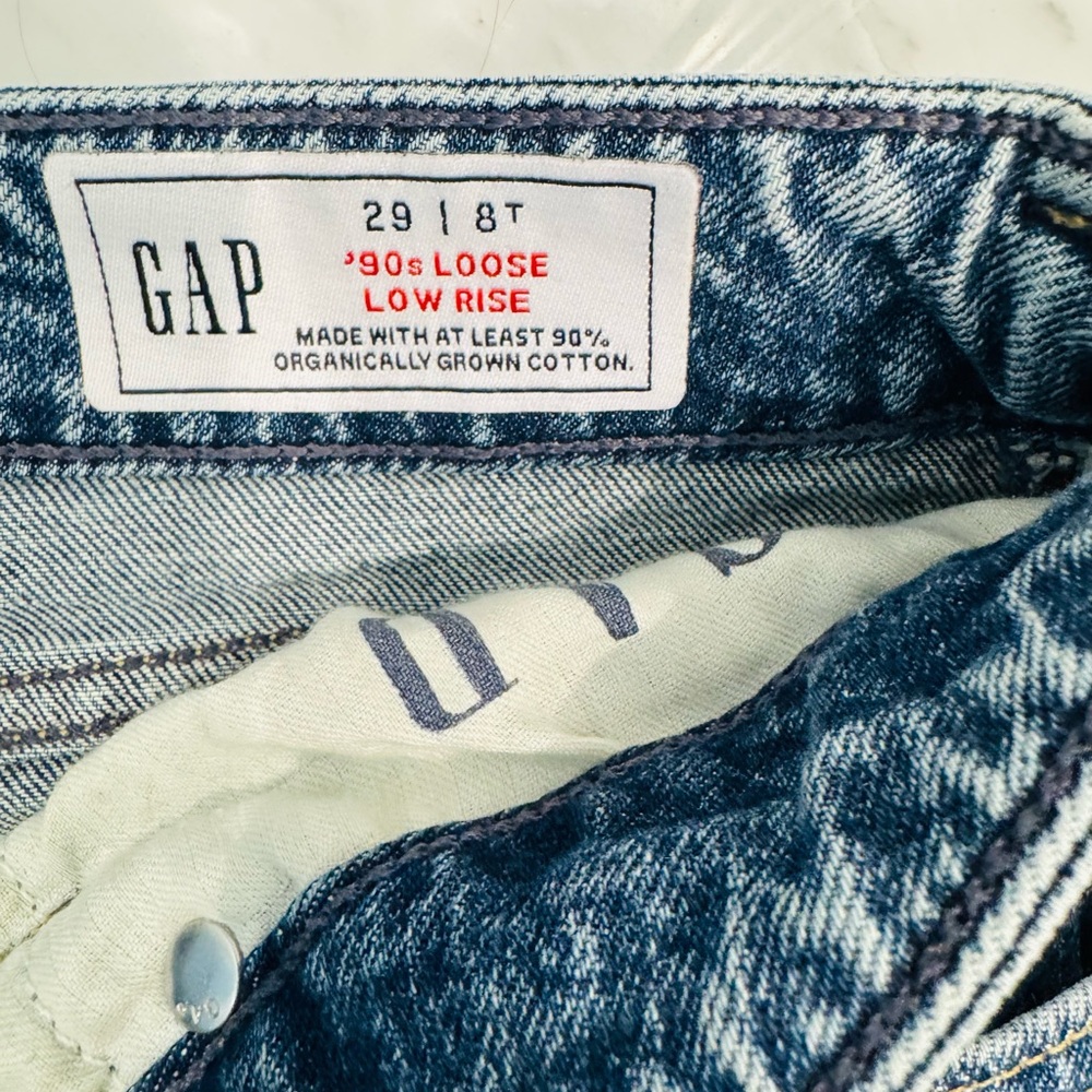 GAP Women’s Light Blue Loose Low Ride Jeans - Picture 4 of 4